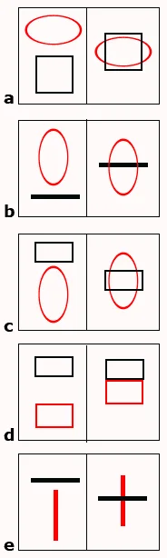Abstract reasoning exercise using geometric figures