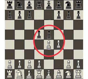 Pawn eating Pawn-eating
