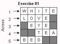Horizontal Crossword Puzzle Crossword Puzzles: horizontal exercise