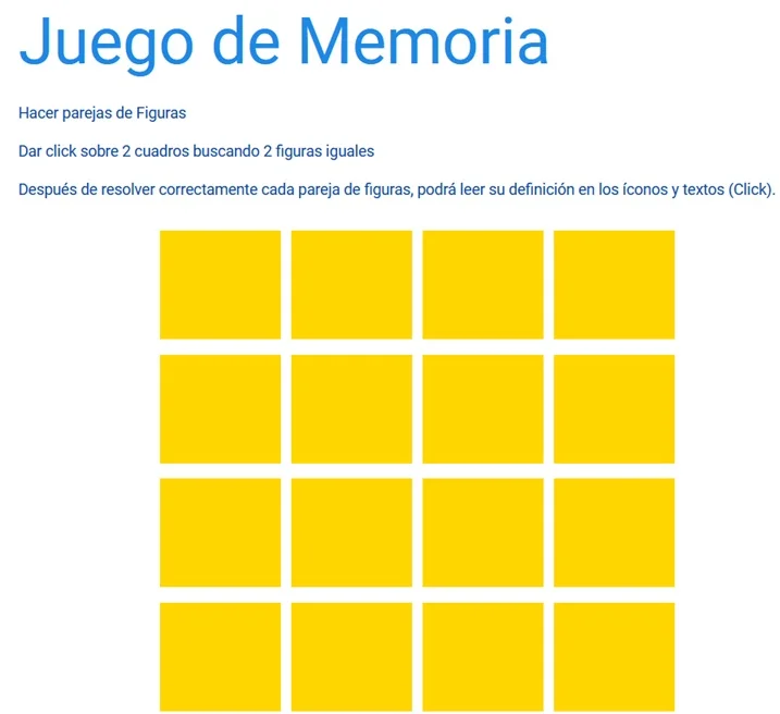 Prueba de Memoria Fotográfica - Memory Master Test Prueba de Memoria Fotográfica - Memory Master Test